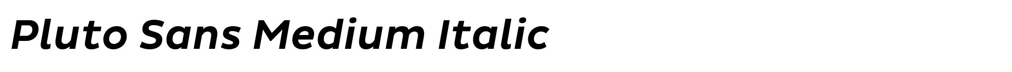 Pluto Sans Medium Italic image